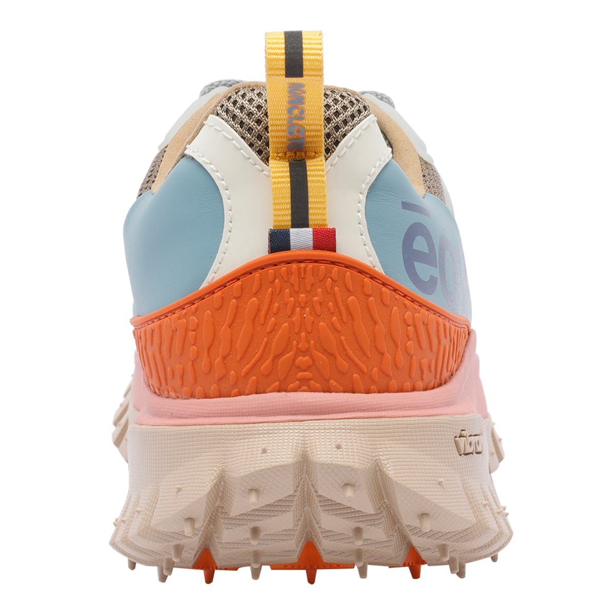 Moncler Chunky Sole Mesh Panels Pull Tab Sneakers In Multicolour