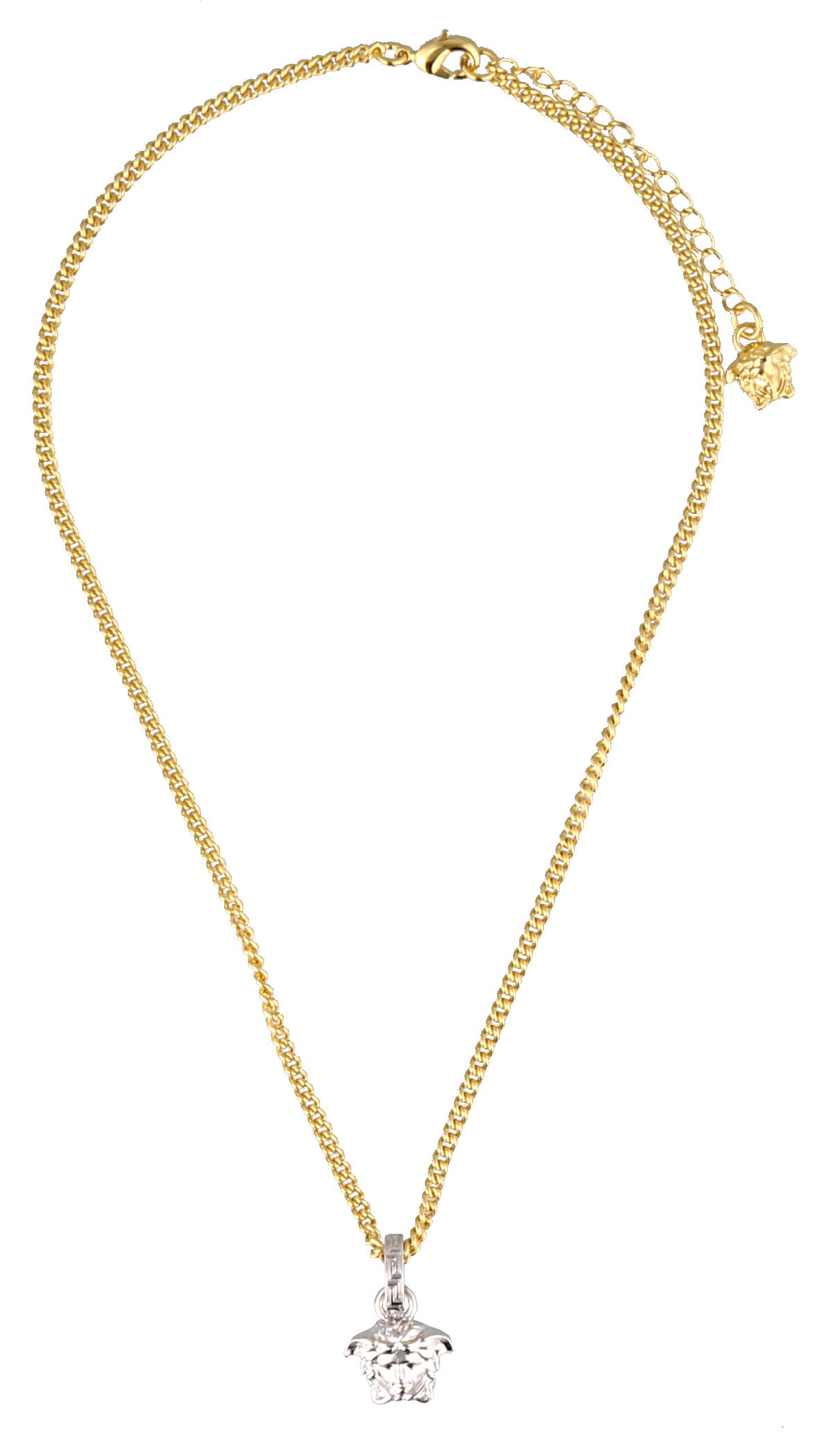 Versace Necklace With Medusa Pendant In Gold
