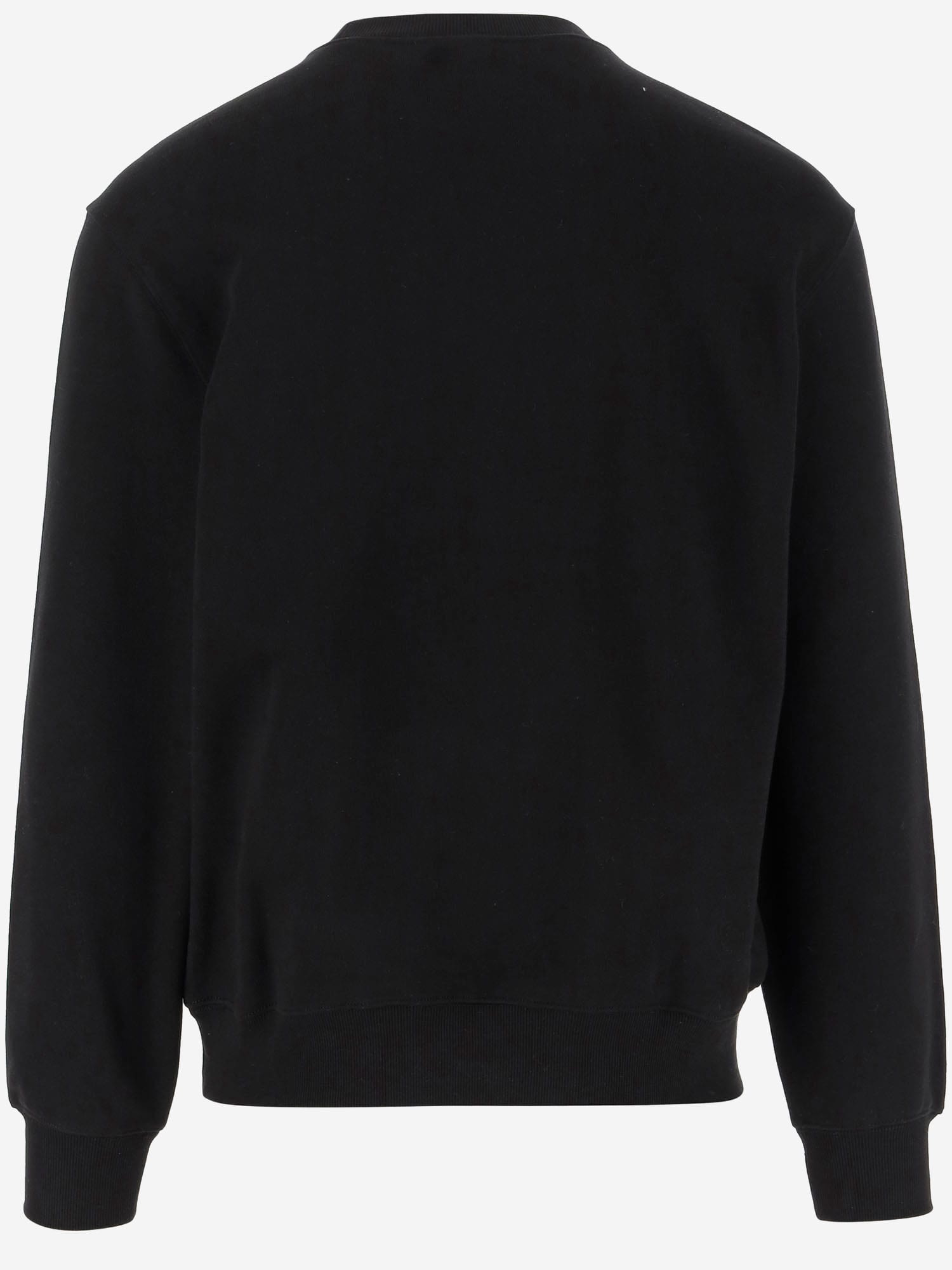 Carhartt 'rivet Script' Print Crewneck Sweatshirt In Black