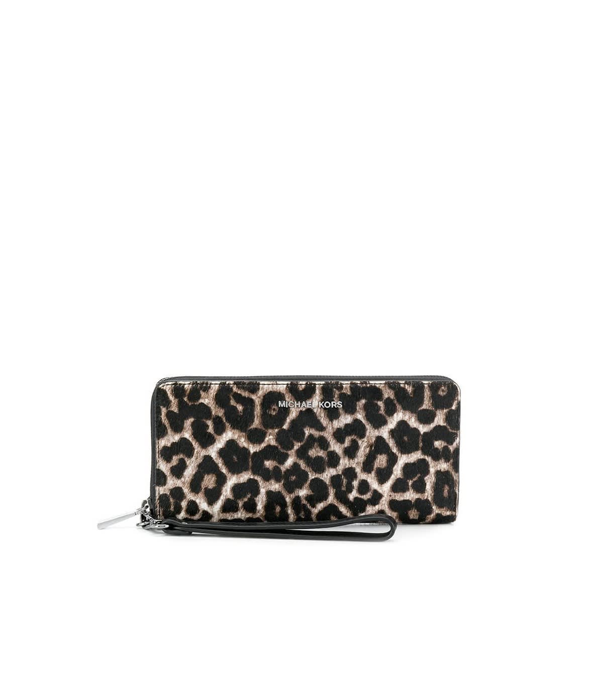 michael kors leopard print wallet