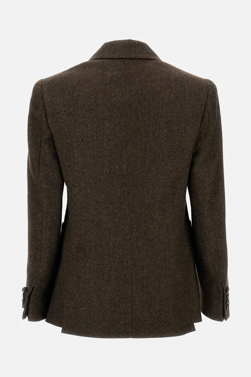 Max Mara Buttoned Patch-pocket Jacket In Green