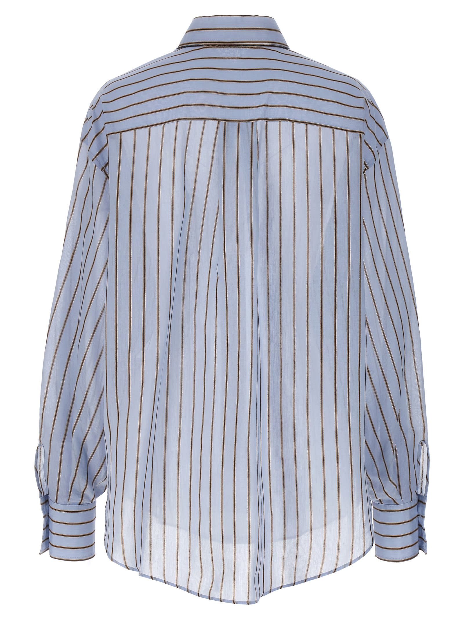 Shop Brunello Cucinelli Striped Shirt