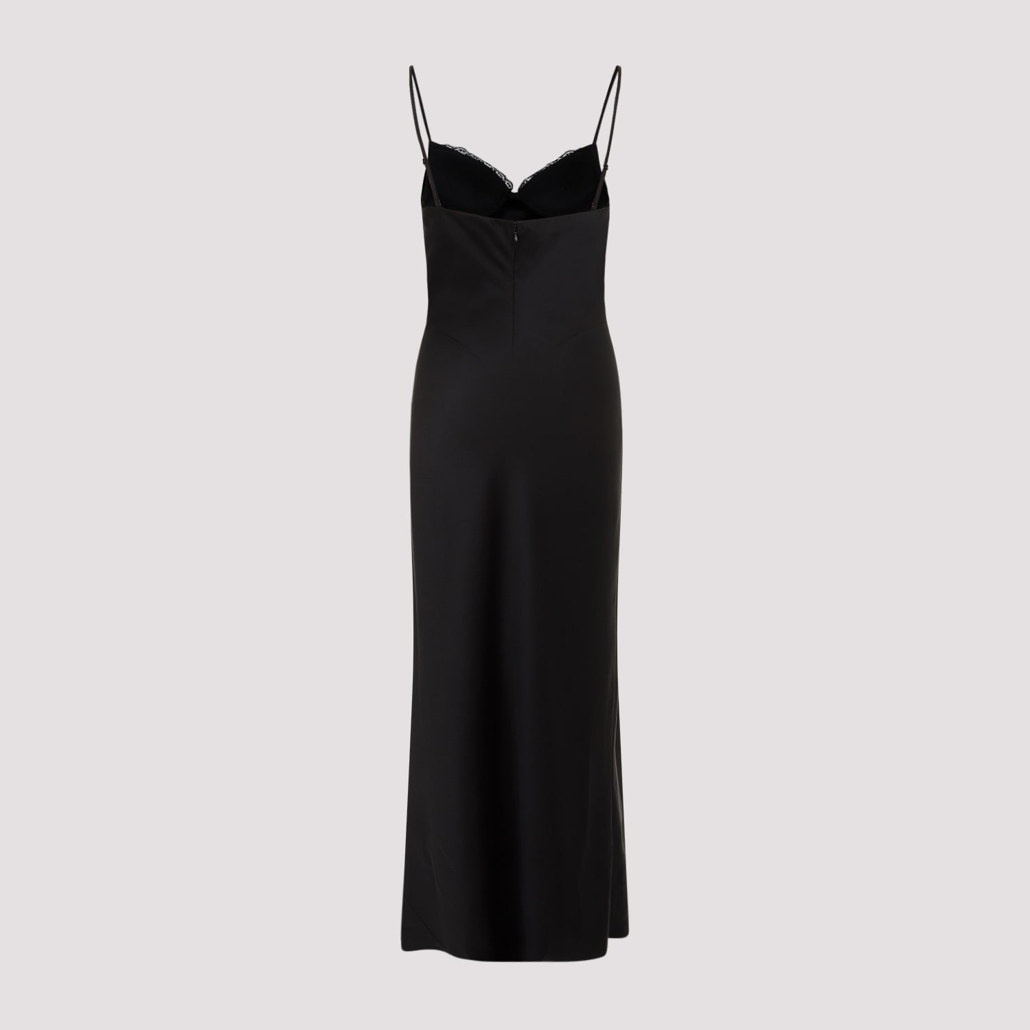 Shop Alexander Mcqueen Silk Evening Dress In Black