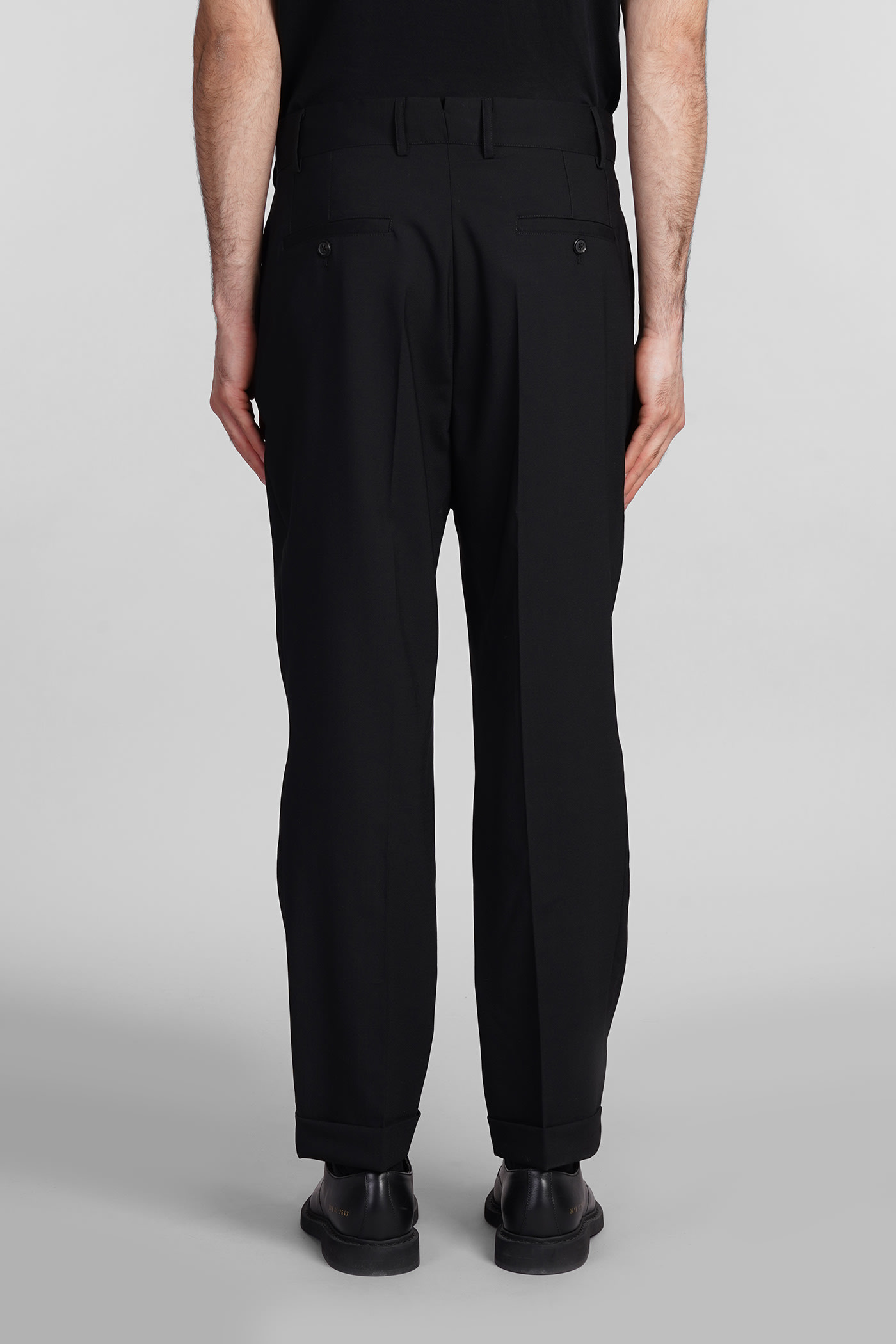 Shop Mauro Grifoni Pants In Black Wool