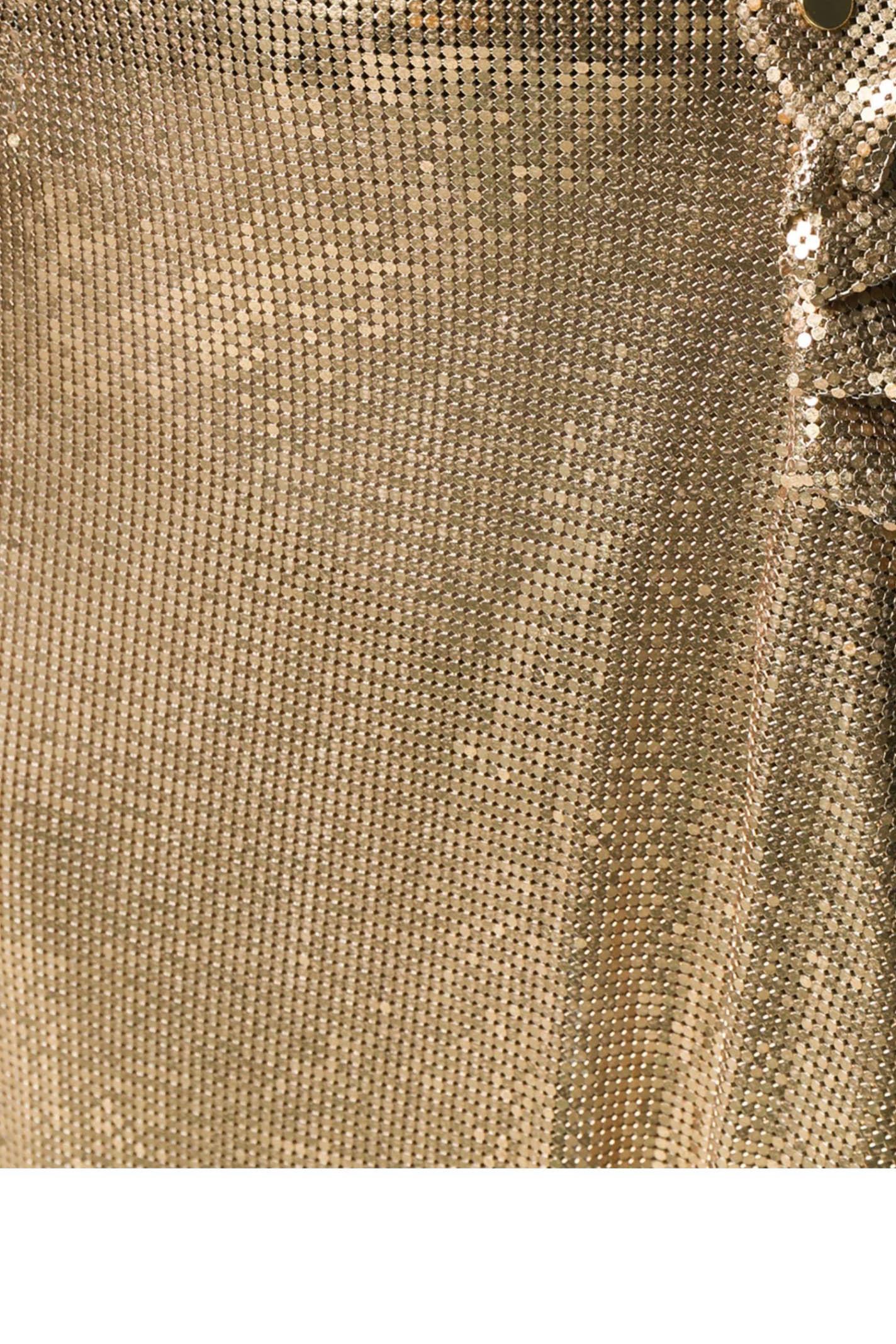 Shop Rabanne Skirt In Golden
