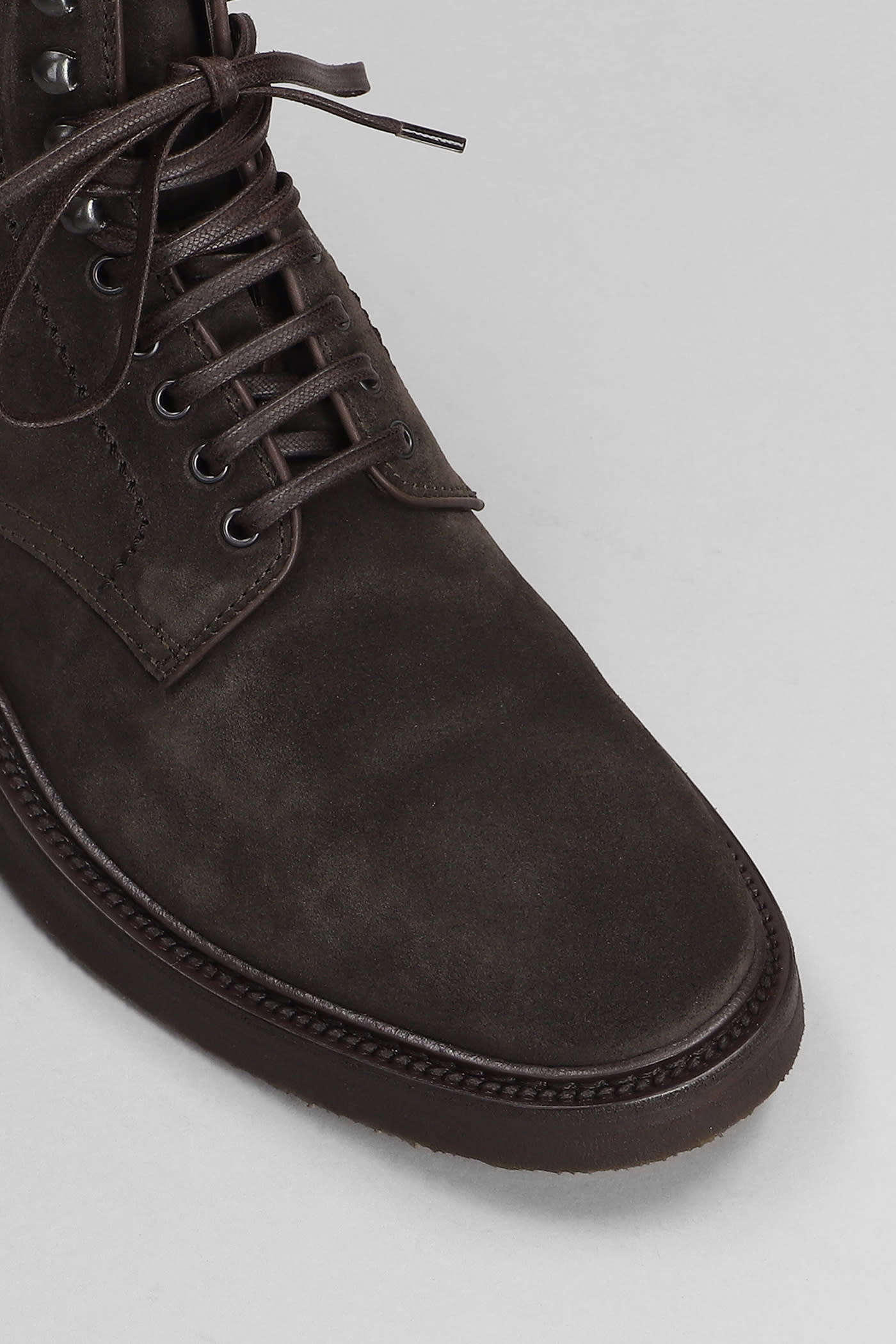 Shop Officine Creative Hopkins Flexi Ankle Boots In Brown Suede