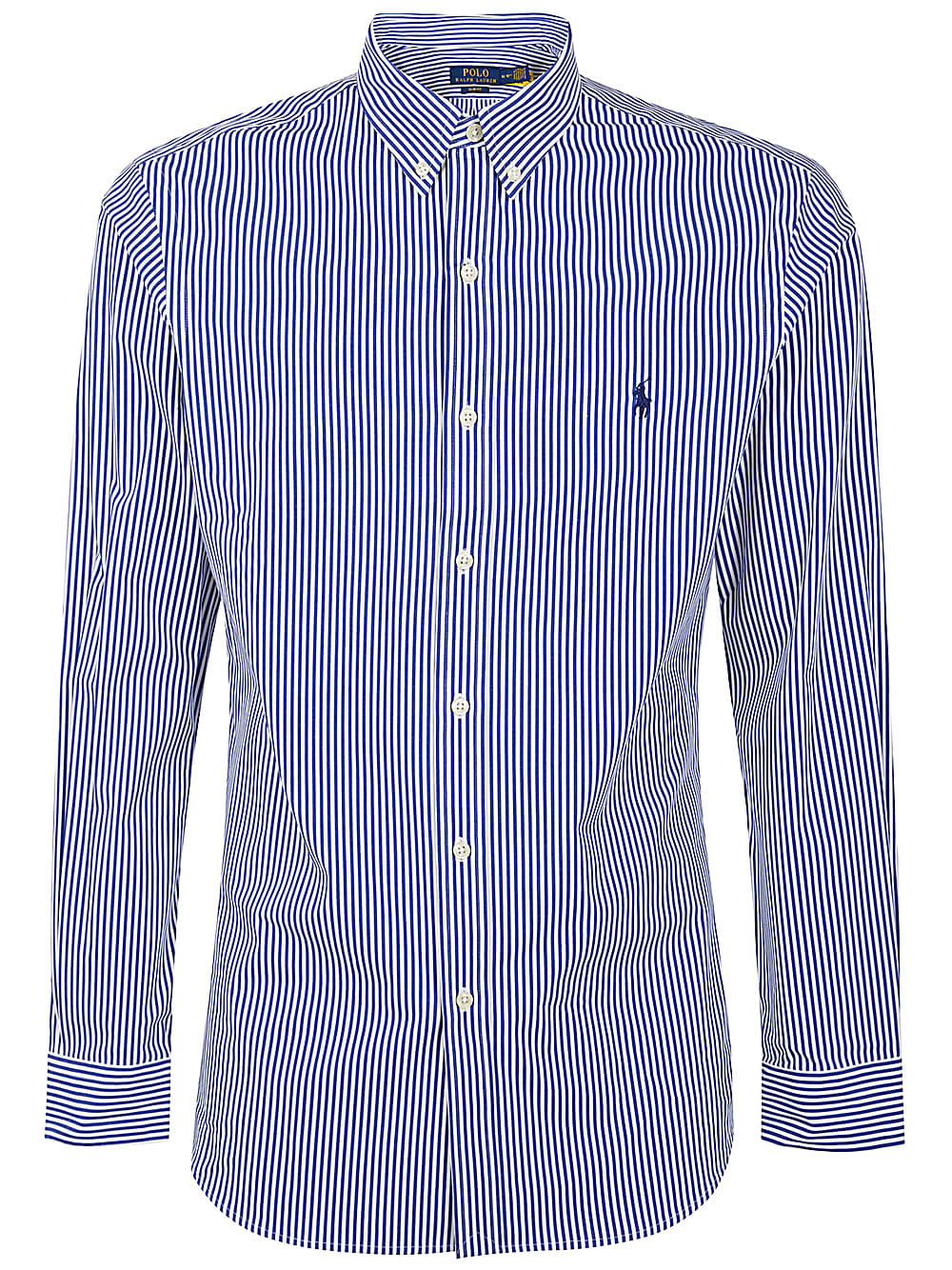 Shop Polo Ralph Lauren Slim Fit Striped Shirt In Blue White Bengal Stripe