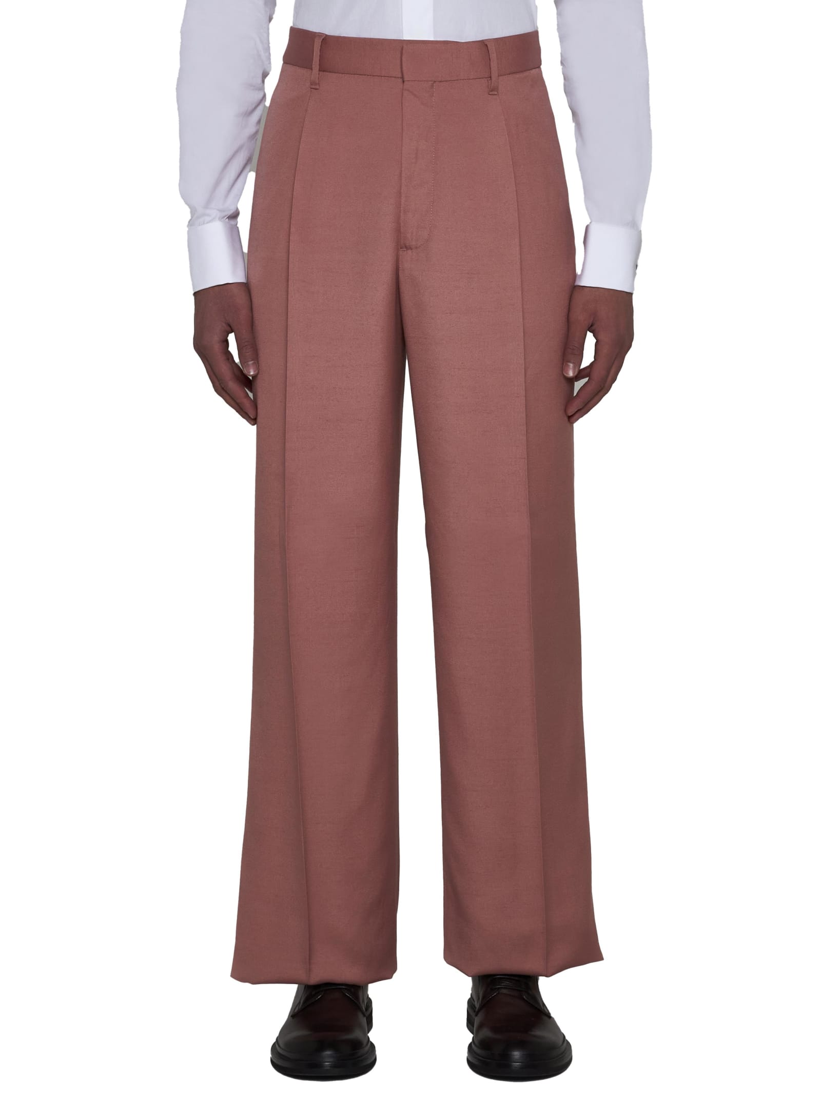 Shop Lardini Pants In Pink