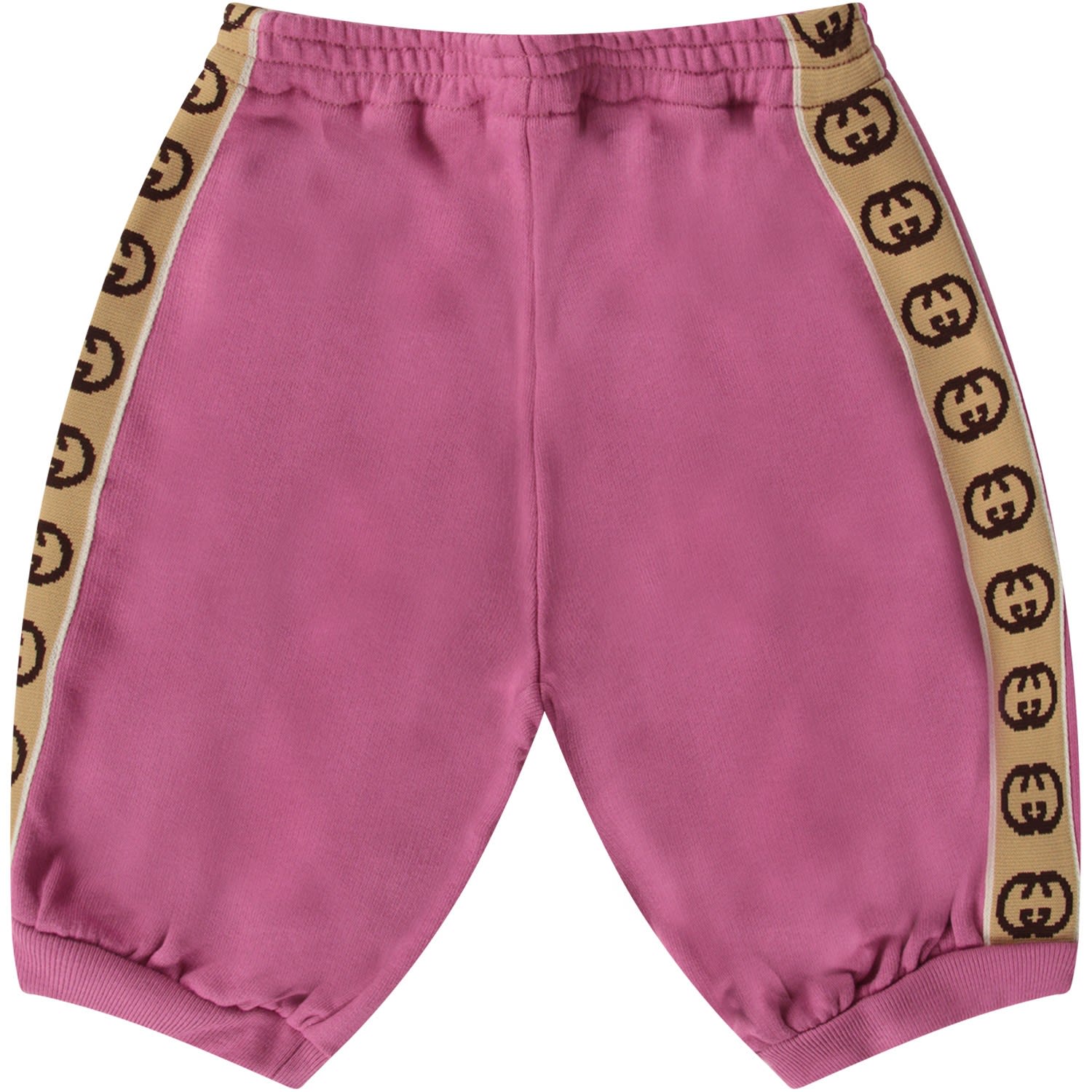GUCCI PURPLE GIRL PANTS WITH DOUBLE GG,11223635