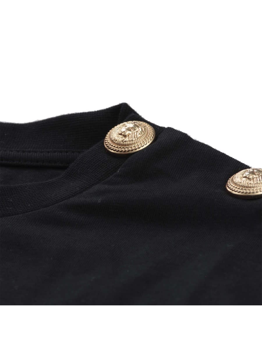 Balmain T-shirt With Logo In Black