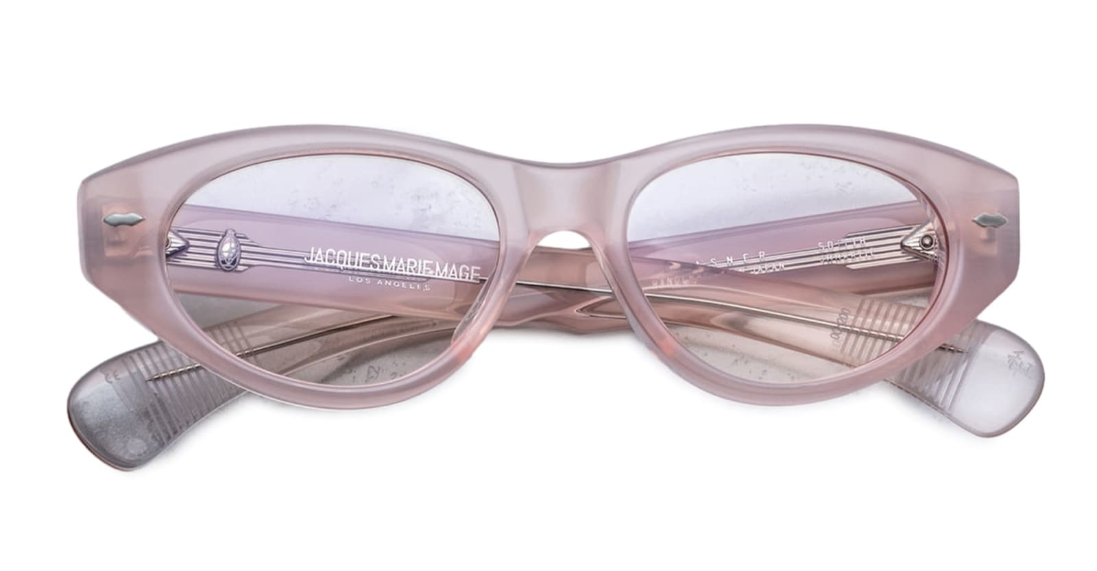 Shop Jacques Marie Mage Krasner - Peach Rx Glasses In Pink
