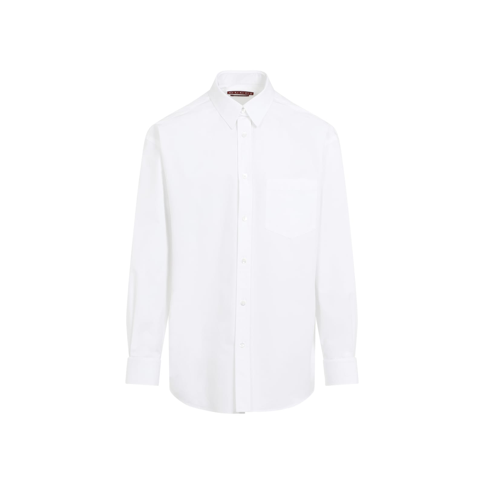 Shop Gucci Cotton Shirt In White