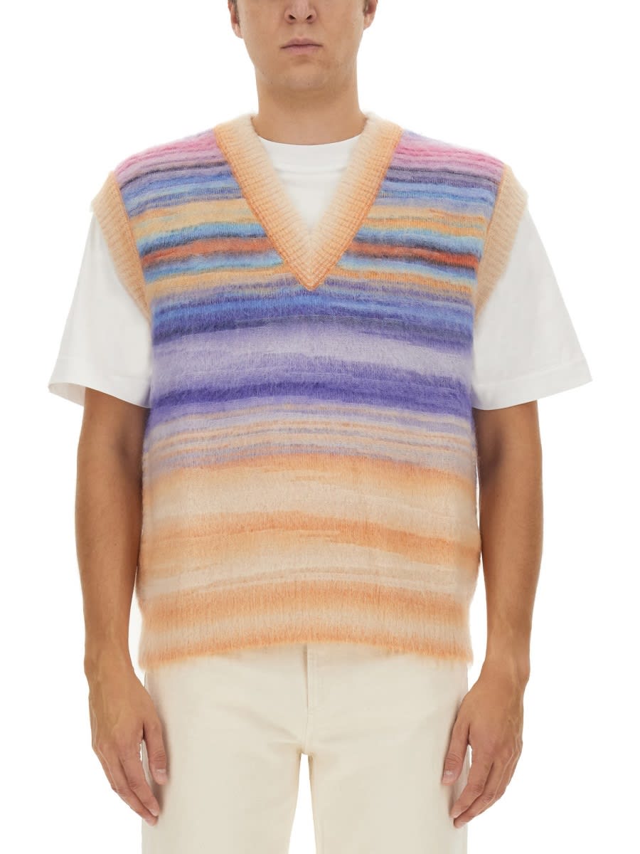 Missoni Knitted Vest In Multicolour