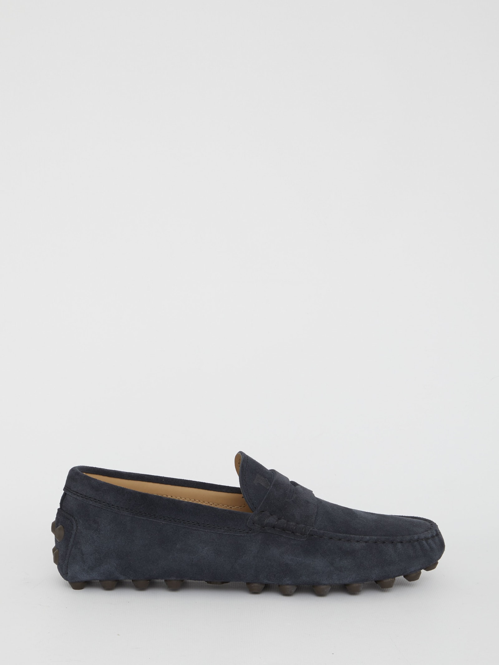 Shop Tod's Macro 52k Gommino Loafers In Blue