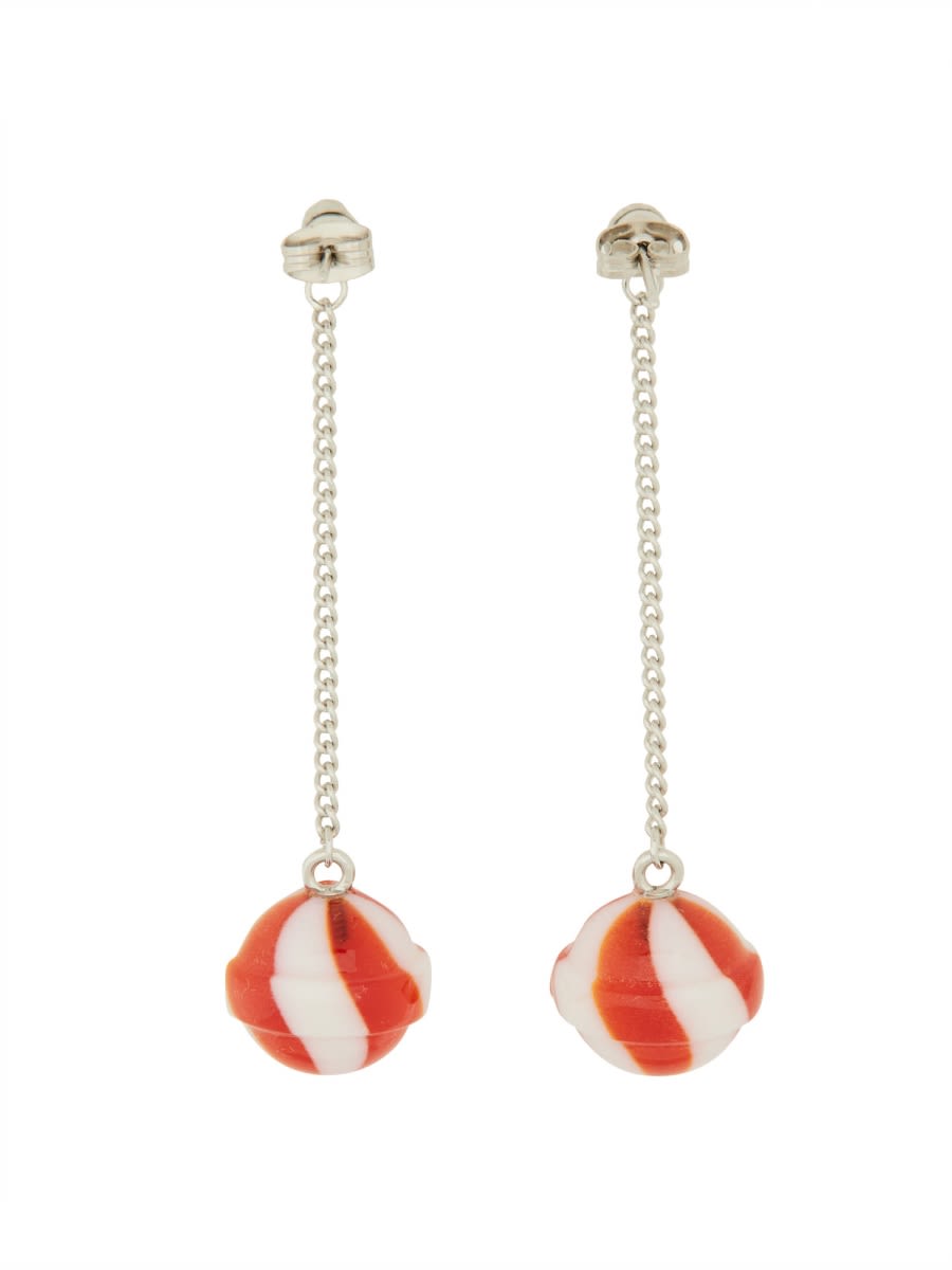 Shop Fiorucci Lollipop Mini Earrings In Multicolour