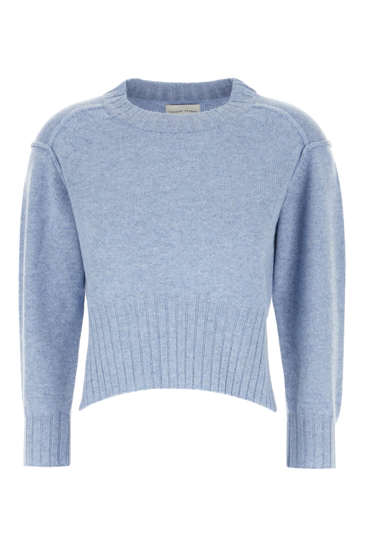 Loulou Studio Powder Blue Cashmere Lian Sweater