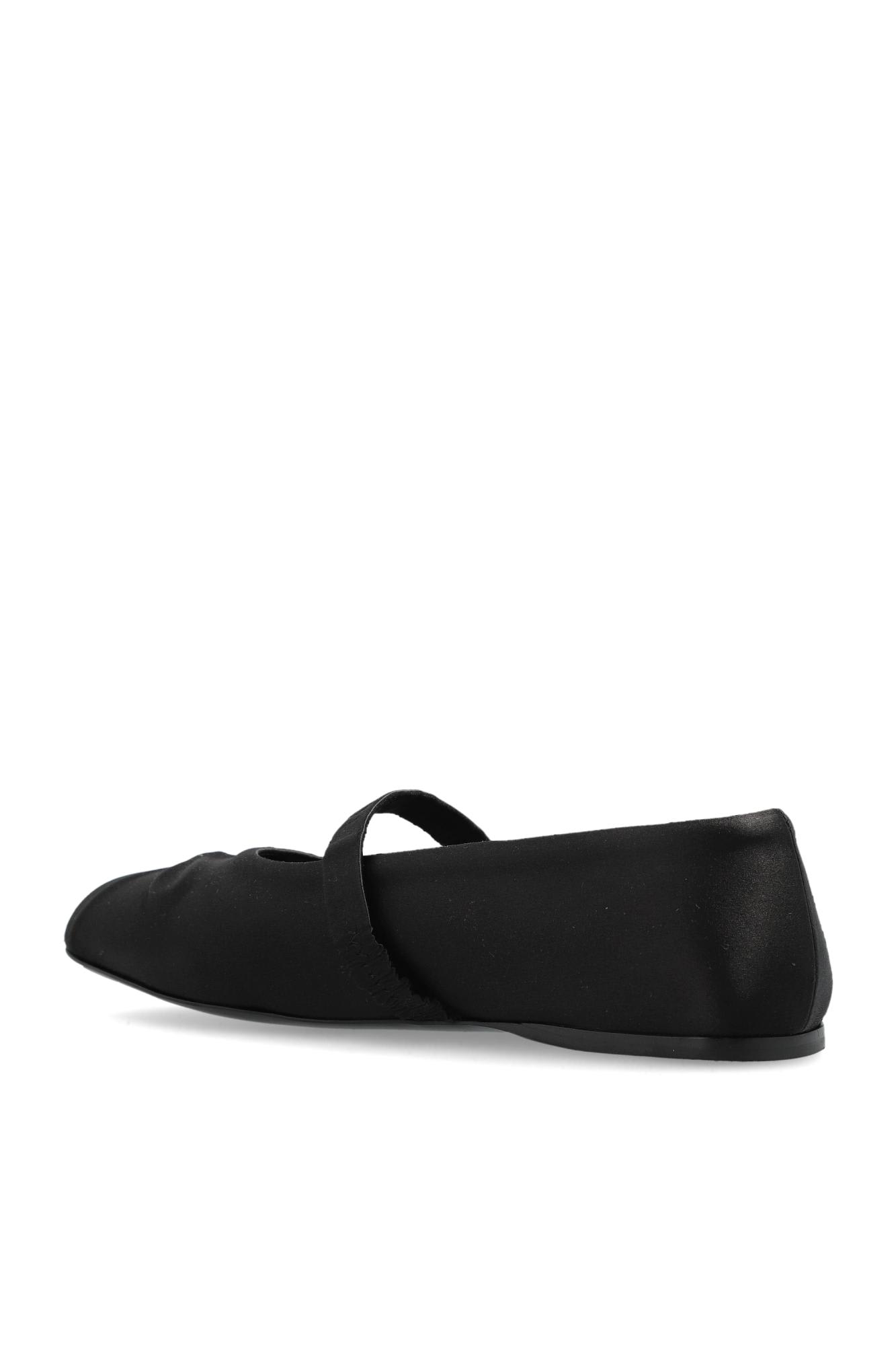 Marni Ruched Ovine Leather Black Sandals In Black