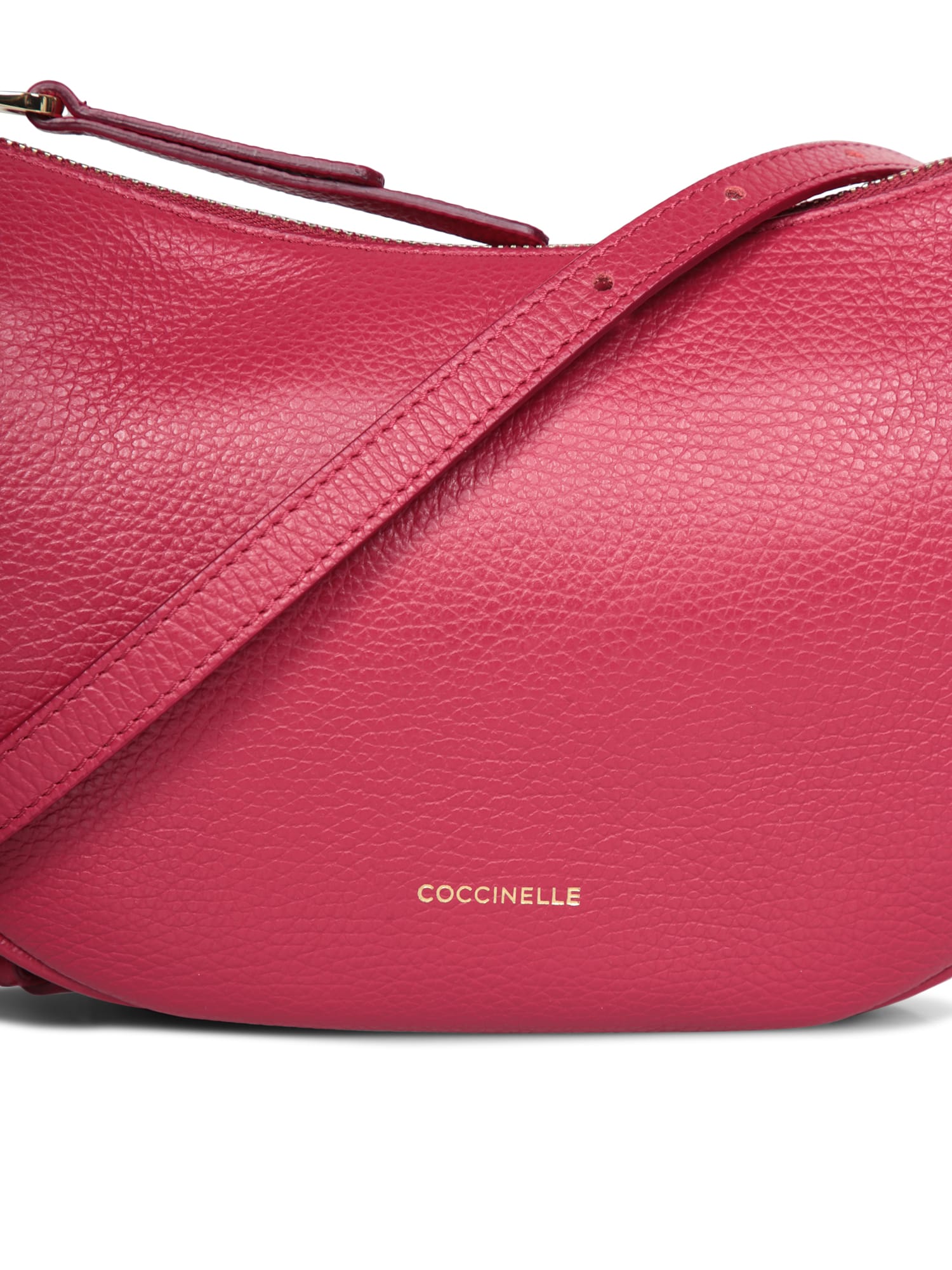Shop Coccinelle Ceasy Hobo Mini Sangria Bag In Bordeaux