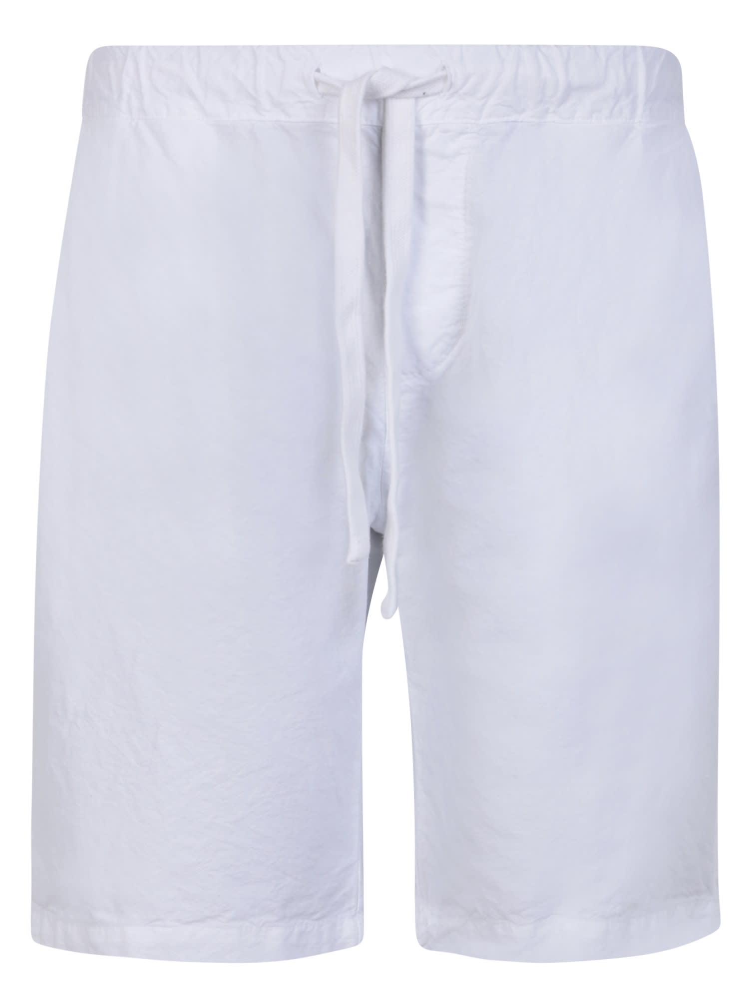 Original Vintage Style White Cotton Bermuda Shorts