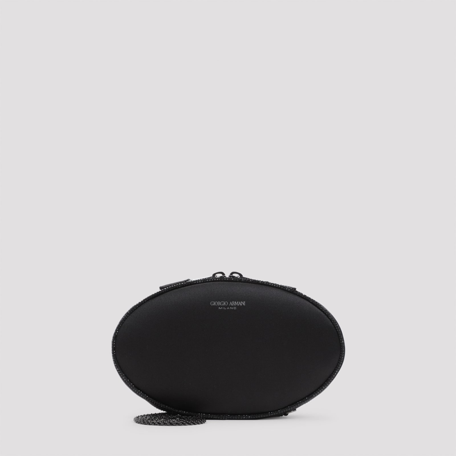 Shop Giorgio Armani Clutch Bag In Nero