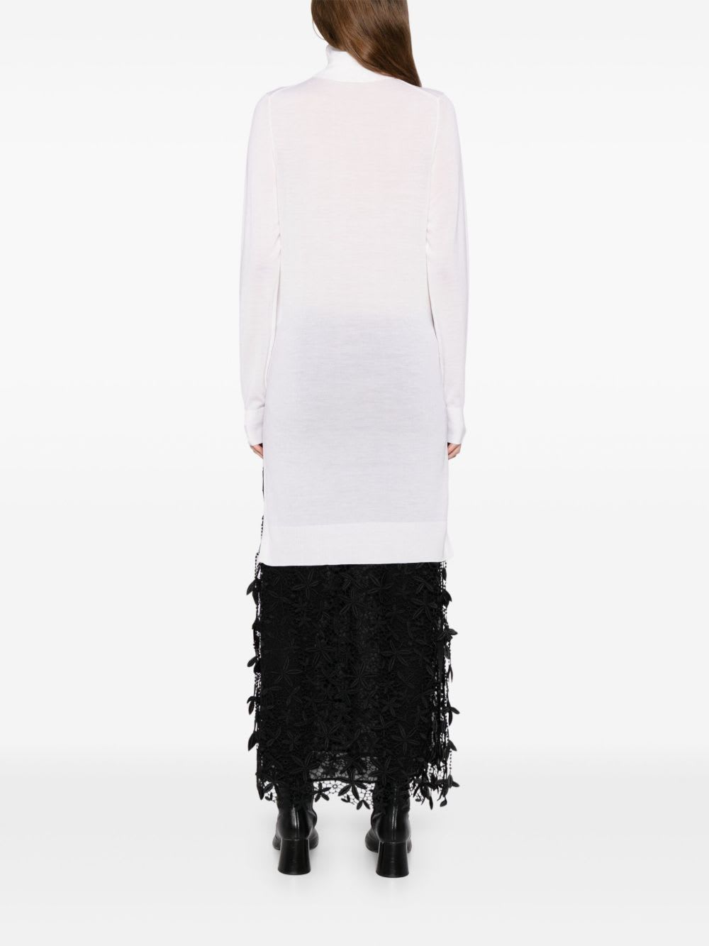 Totême Wool And Silk Blend Sweater In White