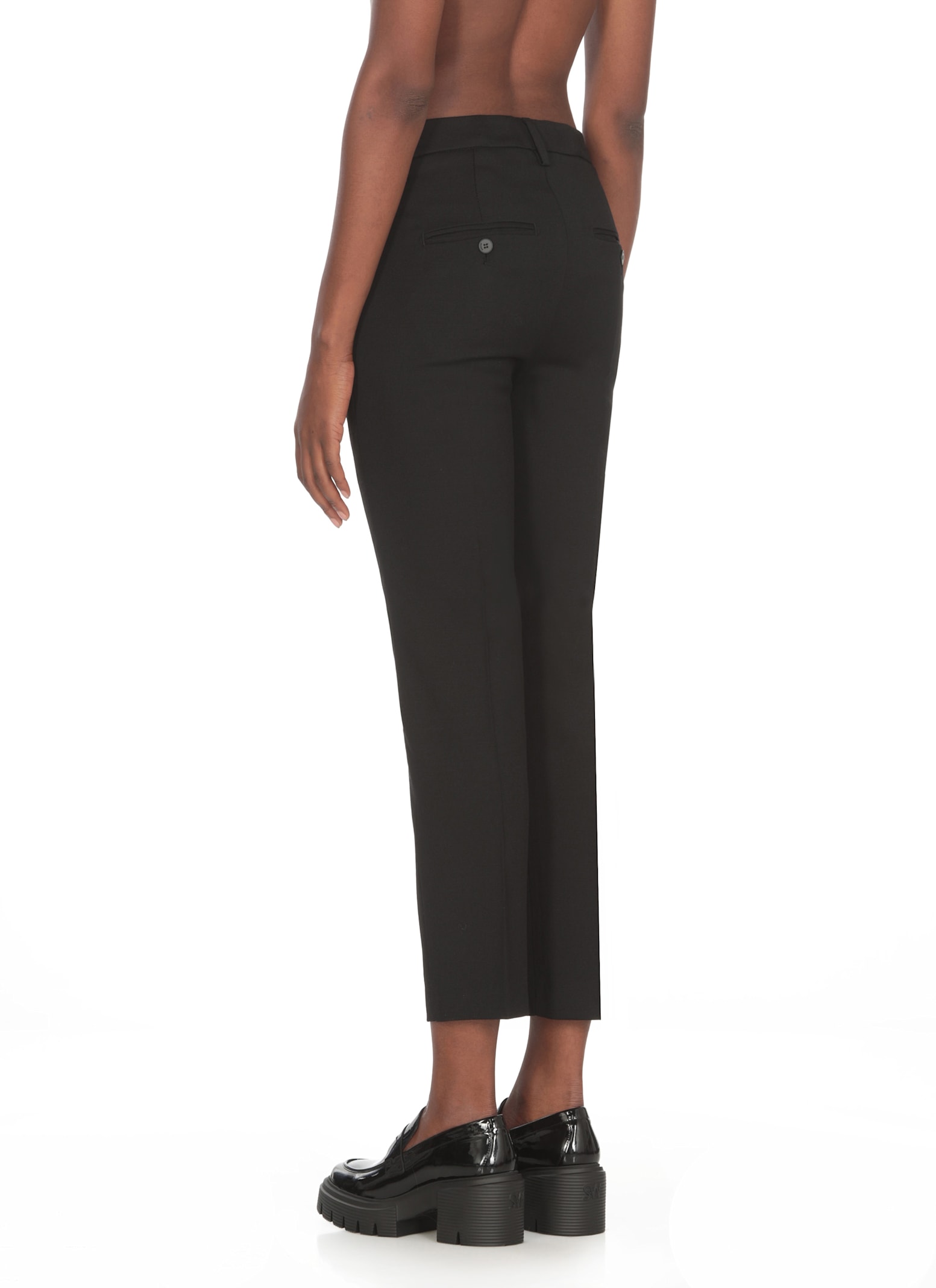 Shop Dondup Nima Trousers In Black