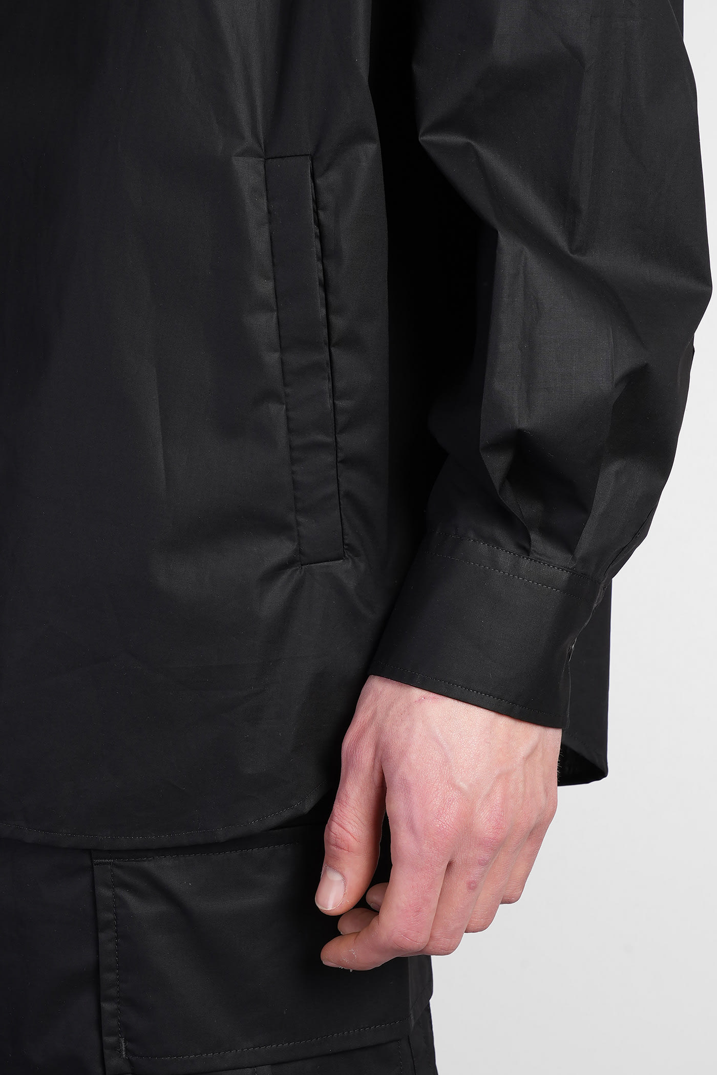 Darkpark Damon Shirt In Black Cotton In Black