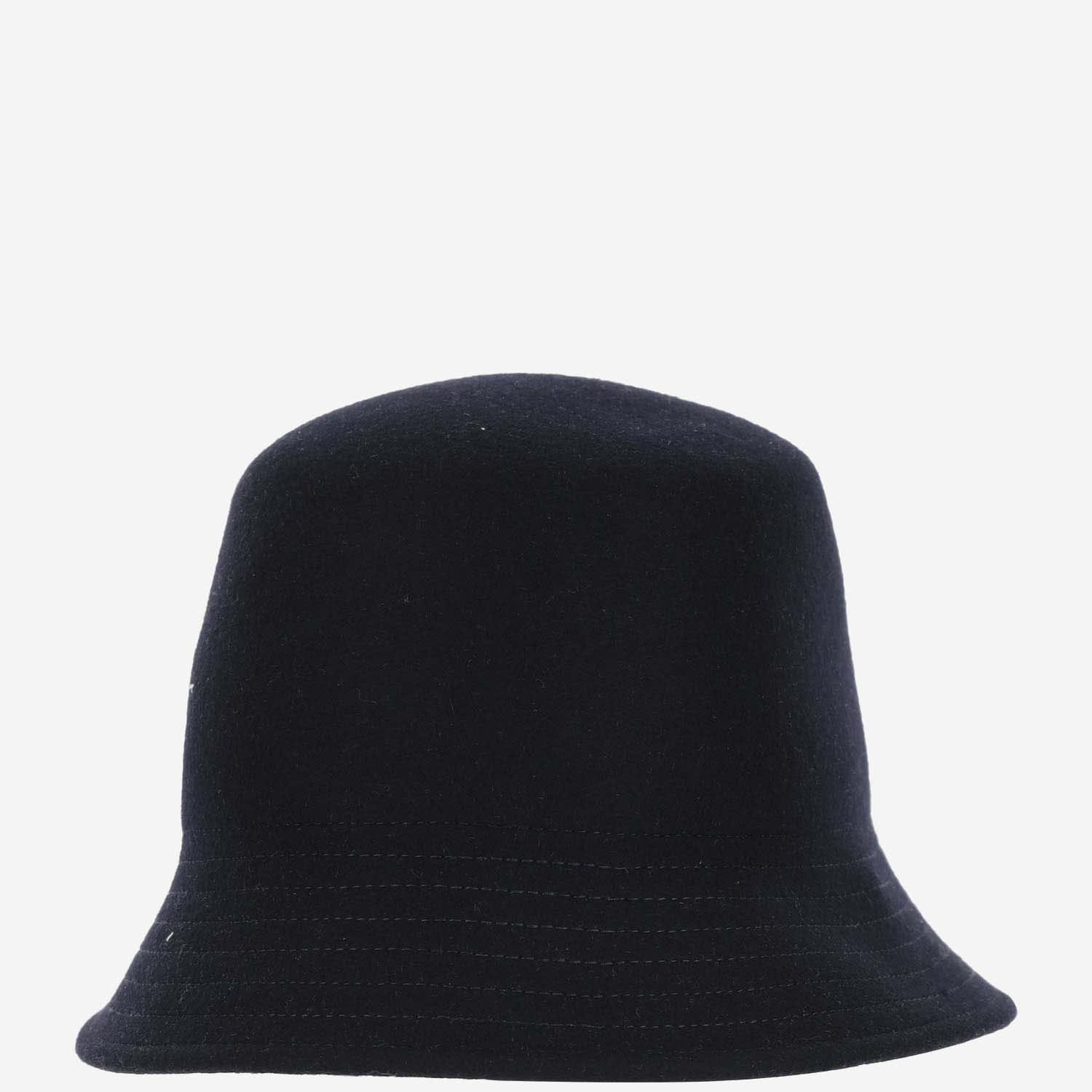 Shop Valentino Vlogo Wool Bucket Hat In Black