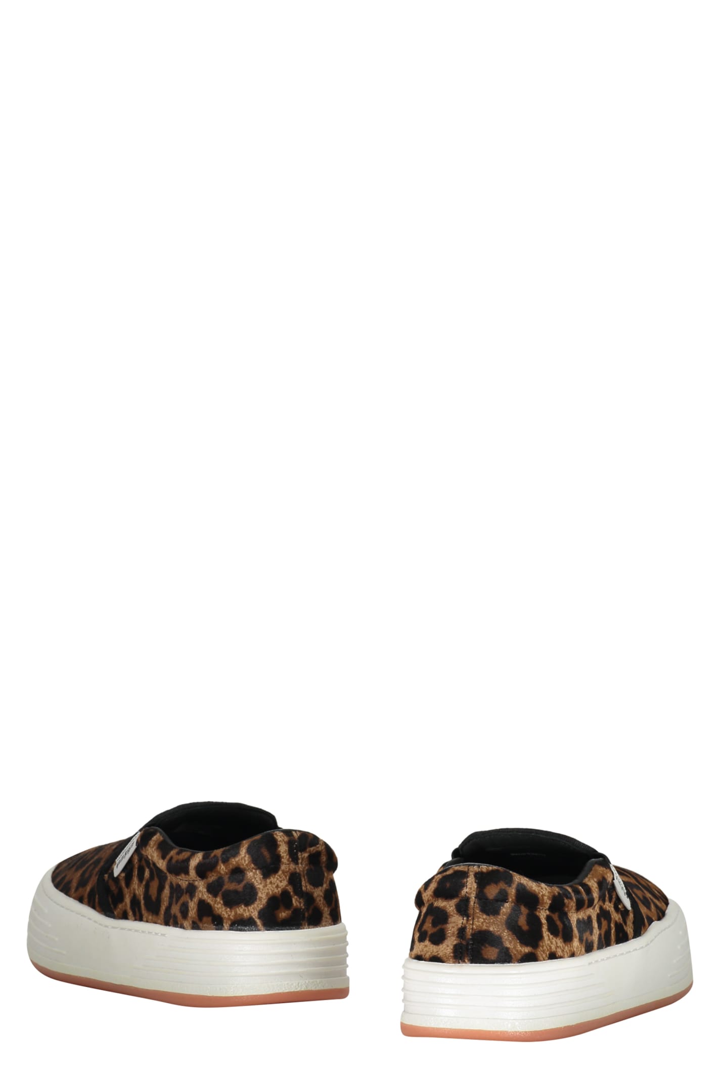 Shop Palm Angels Slip-on Sneakers In Animalier