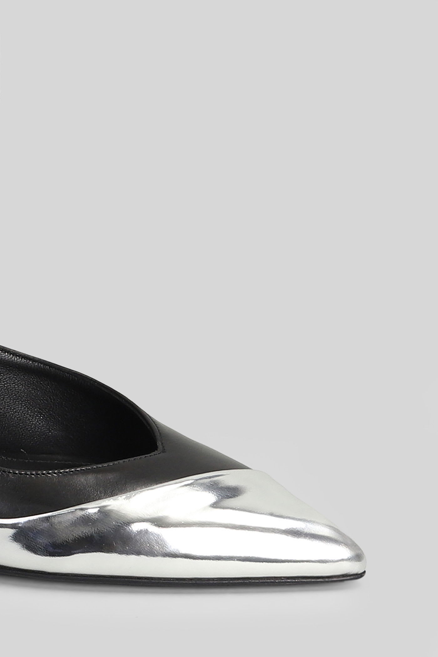 Isabel Marant Peleny Pumps In Silver Leather In Metallic