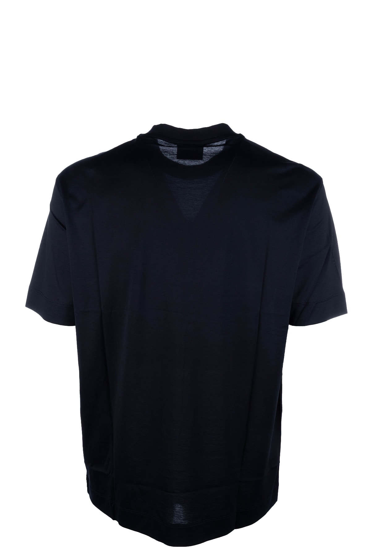 Emporio Armani Crew Neck Logo T-shirt In Navy Dis 2embro