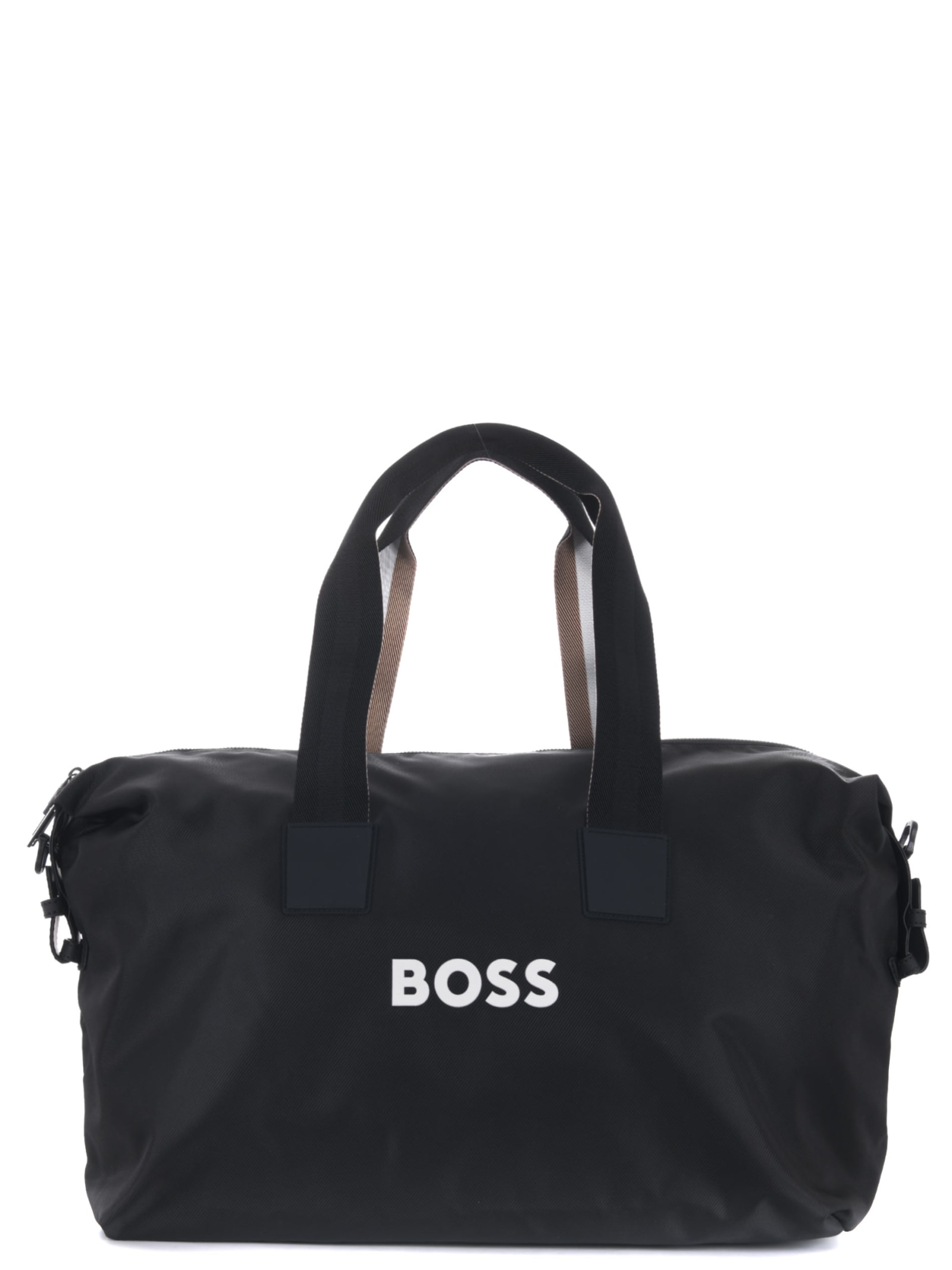 Hugo Boss Boss Daffle Bag In Nero