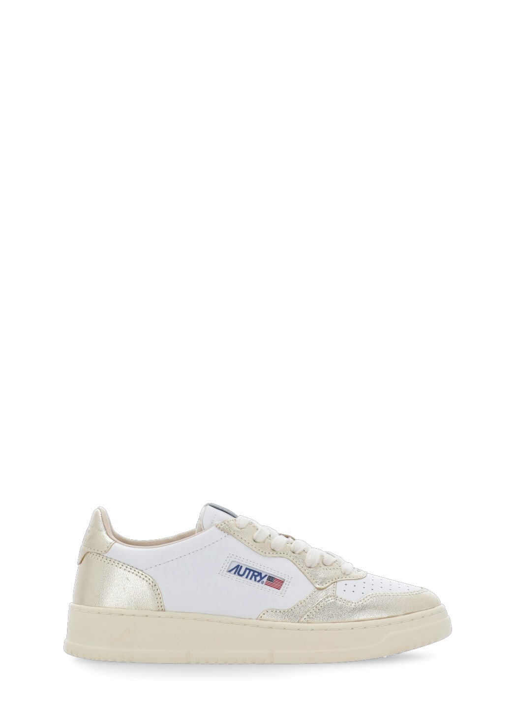 Autry Medalist Leather Low-top Sneakers In White