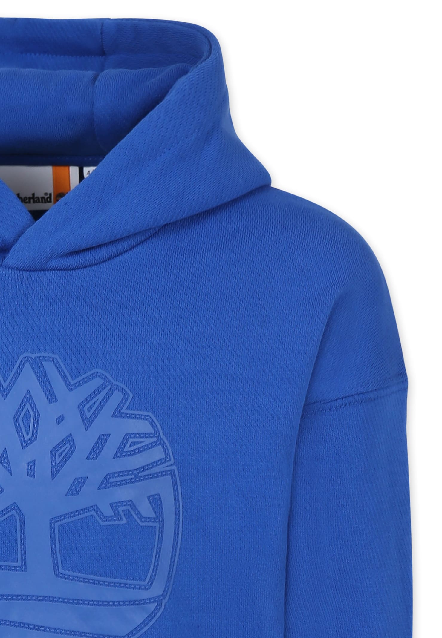 Timberland Light Blue Sweatshirt For Boy With Logo In Light Blue