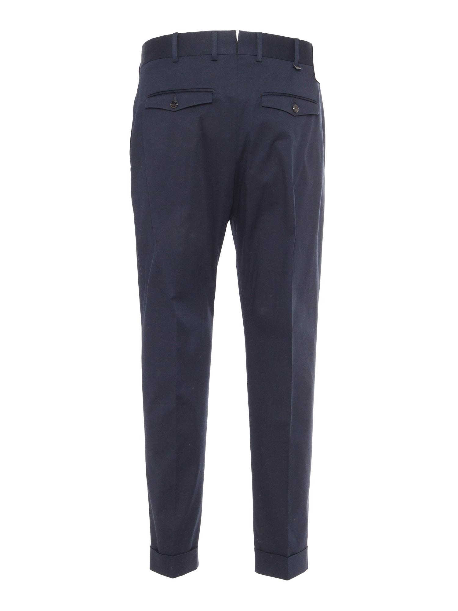 Pt Torino Blue Virgin Wool And Cashmere Trouser In Blue
