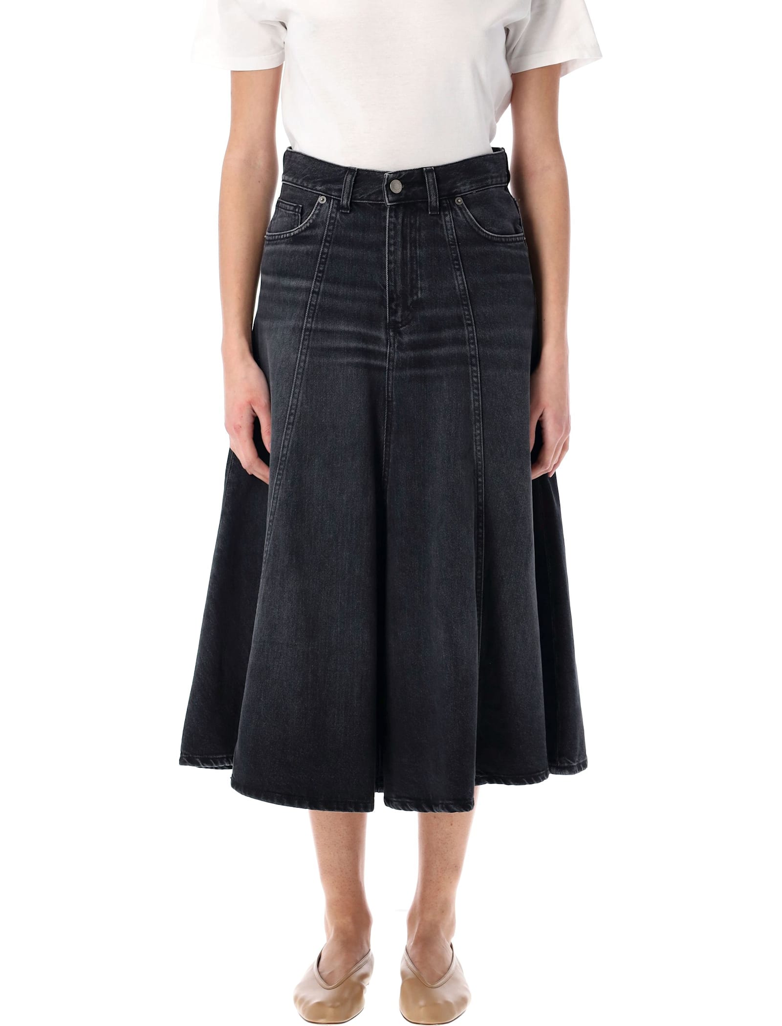 Serenity Denim Midi Skirt