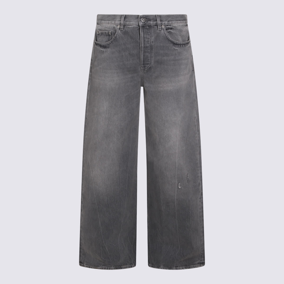 PT Torino Grey Cotton Denim Jeans