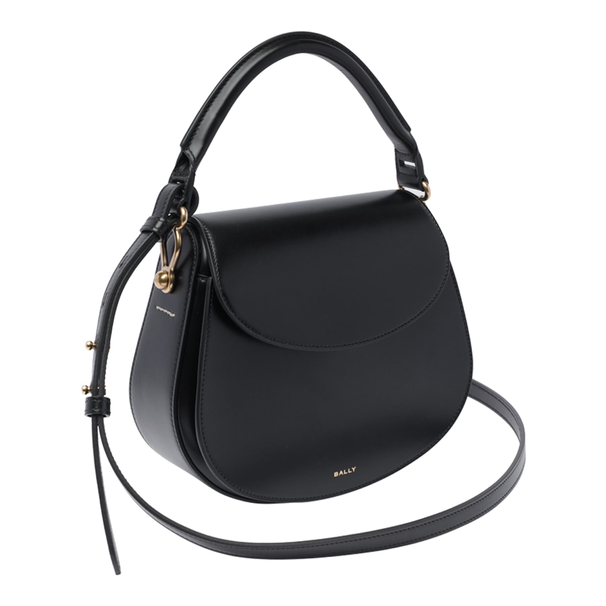 Shop Bally La Lune Texas Handbag In Black