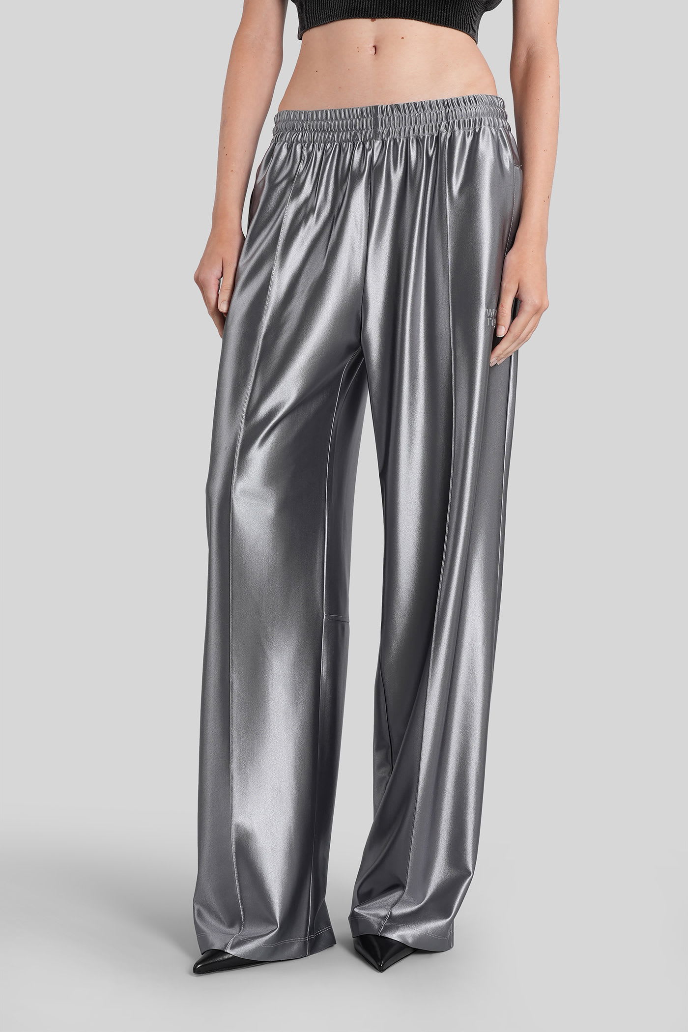 Alexander Wang Pants In Grey Polyester In Gray