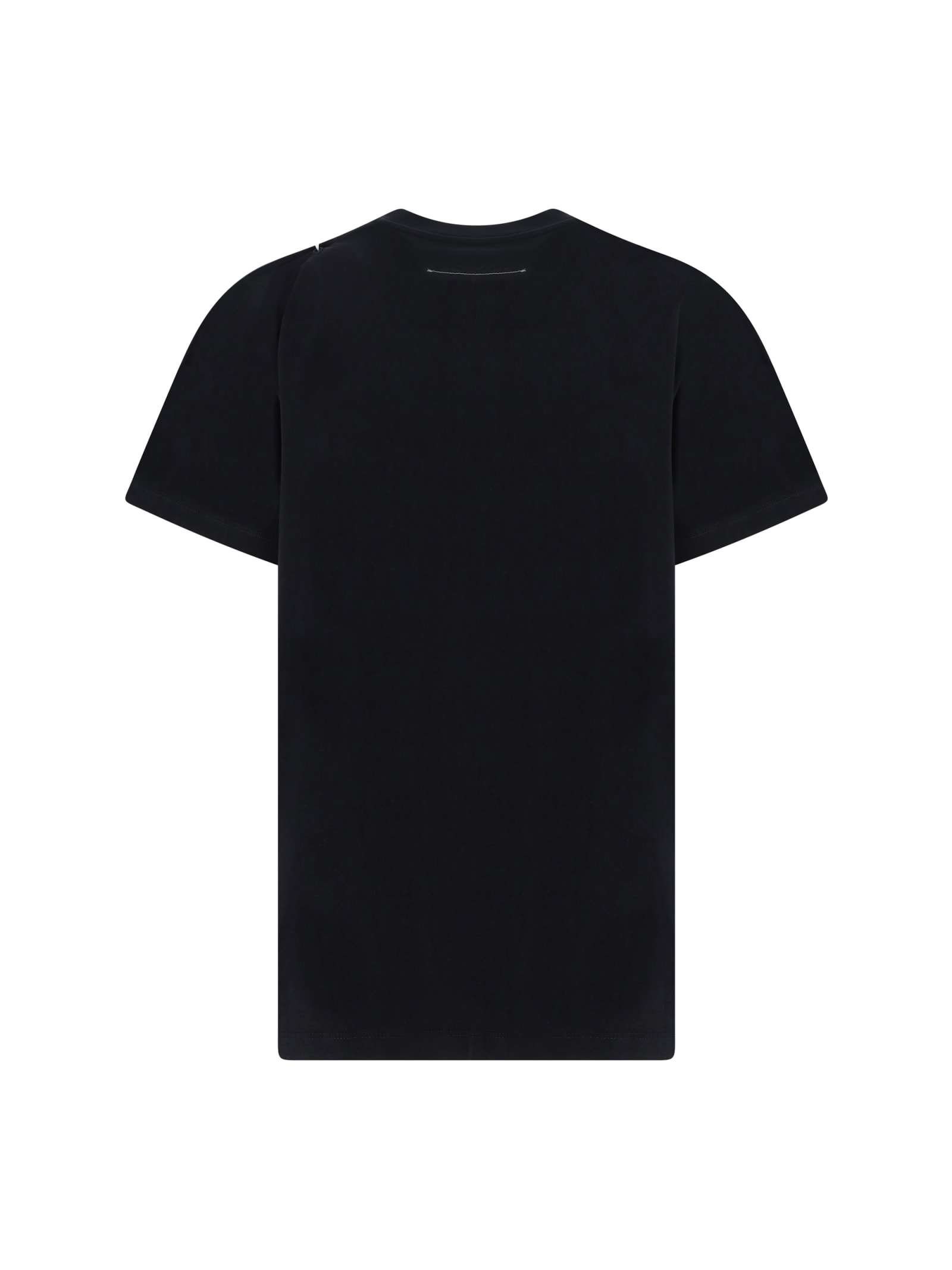 Shop Mm6 Maison Margiela T-shirt In Black