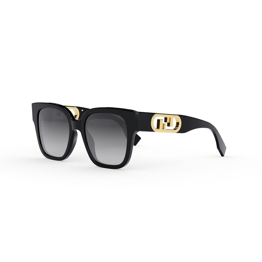 Shop Fendi Fe40063i 01b Sunglasses