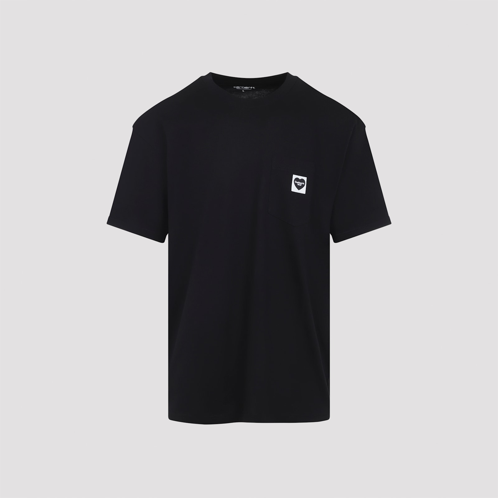 Carhartt Organic Cotton T-shirt With Iconic Patch In Black