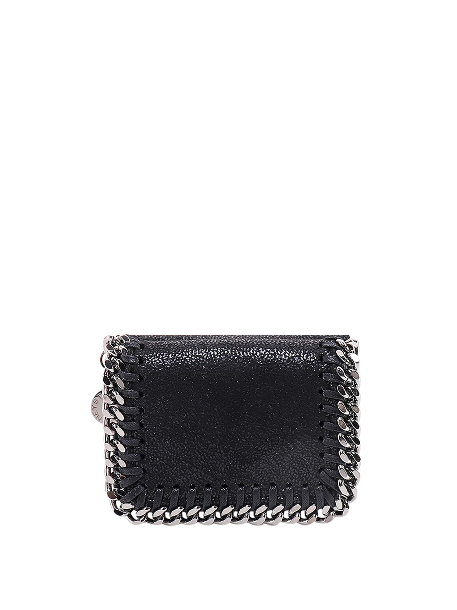 Shop Stella Mccartney Falabella Wallet In Black