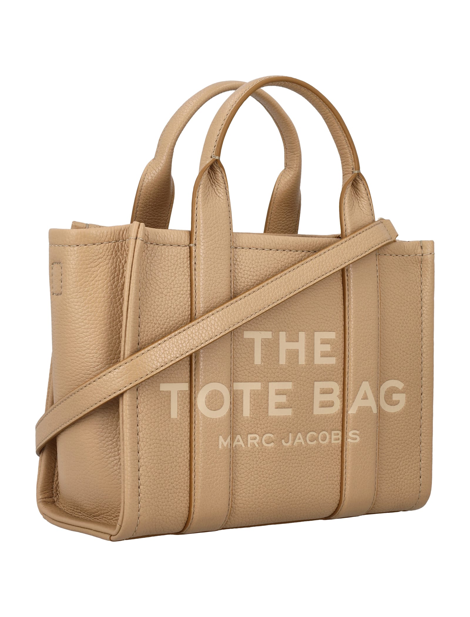 Marc Jacobs The Mini Tote Leather Bag In Brown