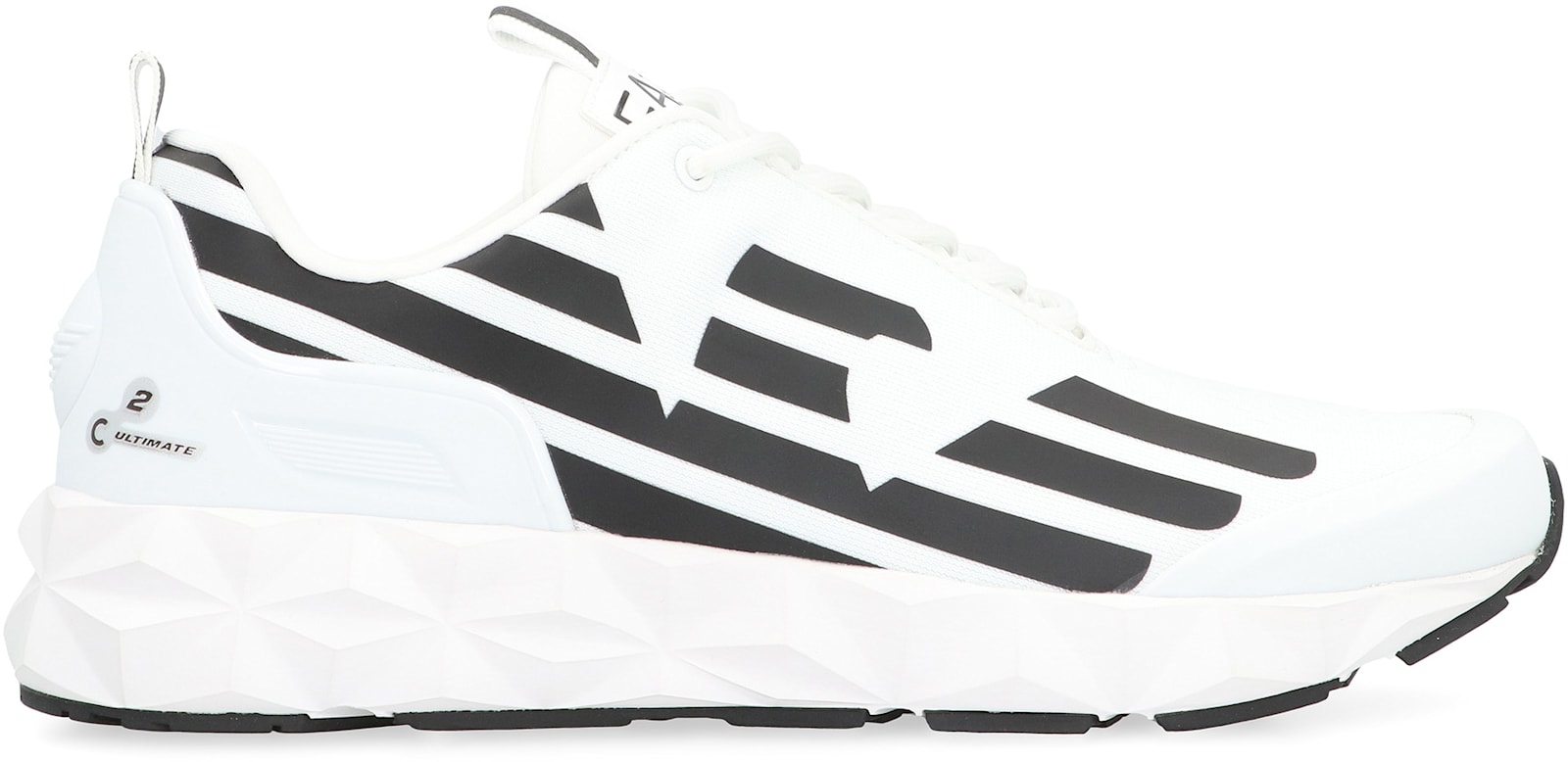 Ea7 Emporio Armani Kombat Fabric Low-top Sneakers In White