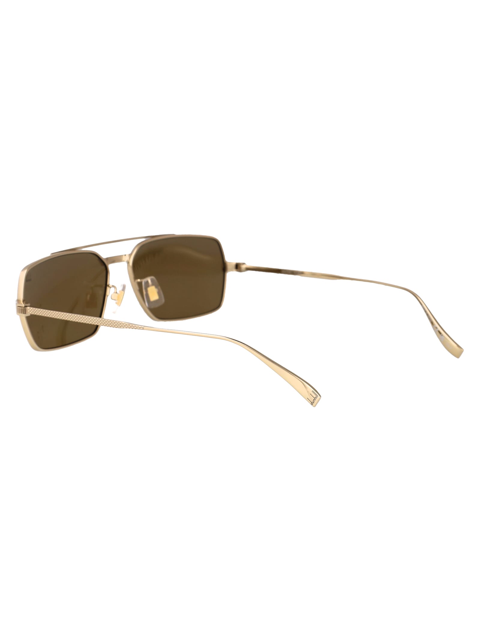 Shop Dunhill Du0076s Sunglasses In Gold-gold-brown