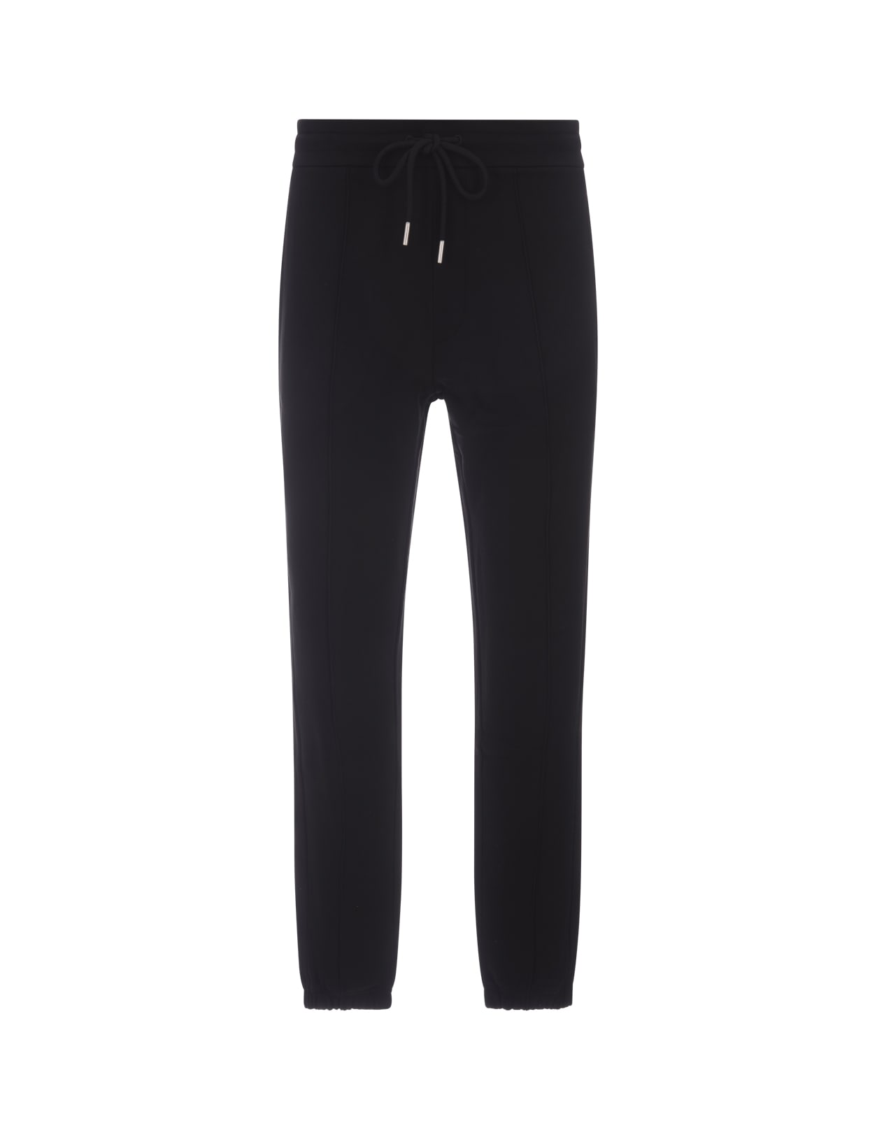 Moncler Black Track Trousers With Embossed Logo