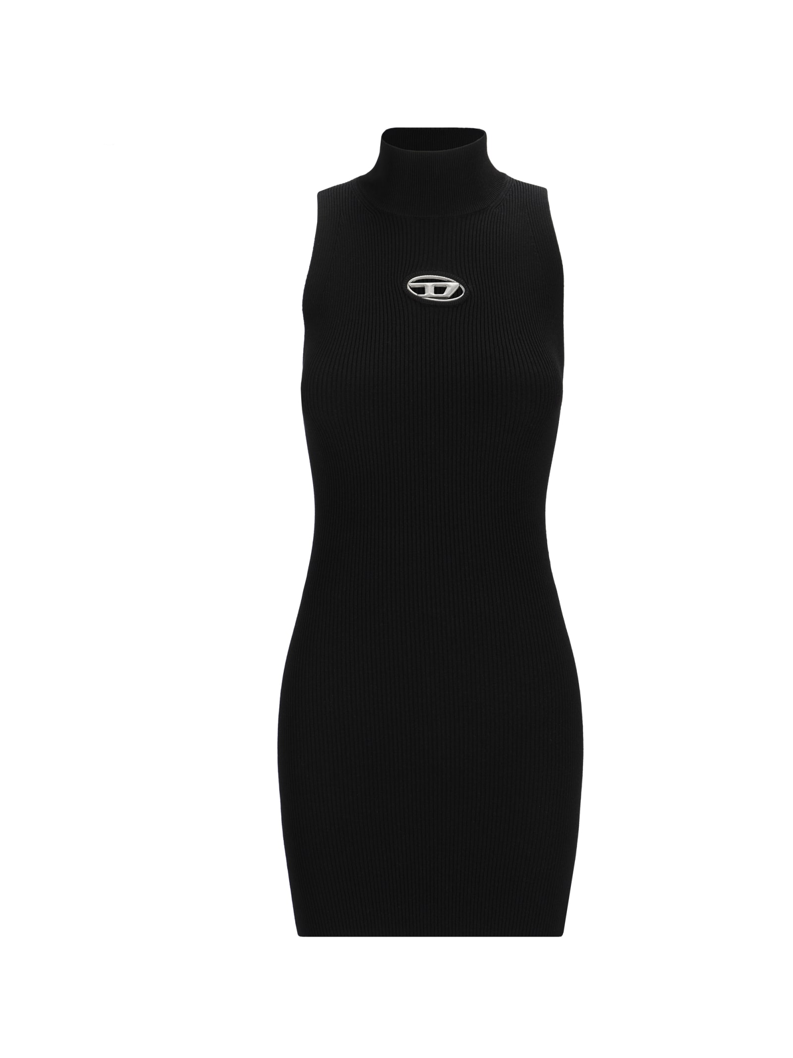 Shop Diesel M-onervax Dress In 004 - Deep/black