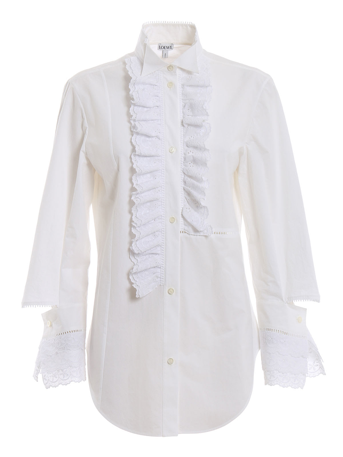 Loewe Loewe Ruffled Shirt - White - 10922018 | italist