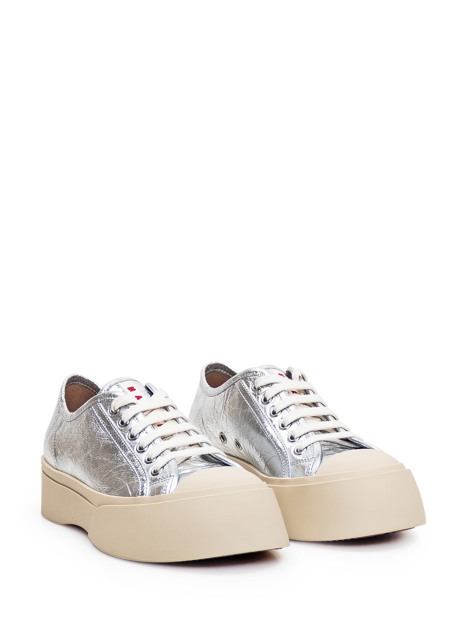 Shop Marni Pablo Sneaker In Silver